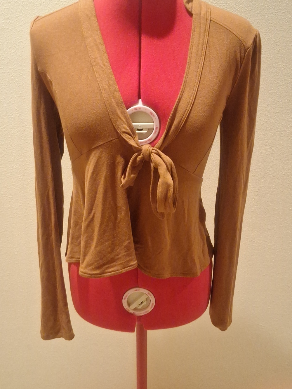 Free People Rust Tie-Front Blouse Sise XS